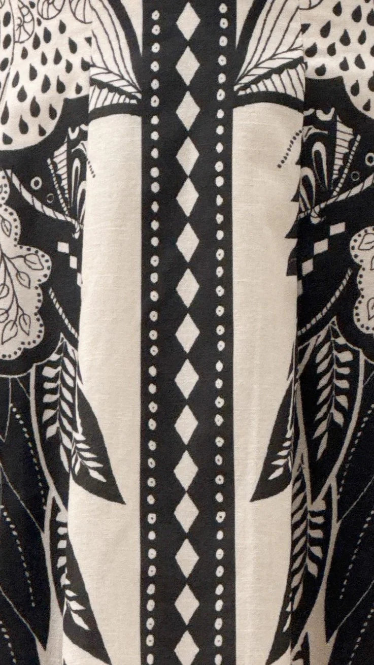 Melody Mini Dress Black White