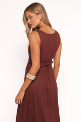 Tatum Maxi Dress Chocolate