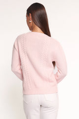 Cherri Single Tie Cardigan Pink