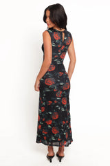 Drea Maxi Dress Rose Print
