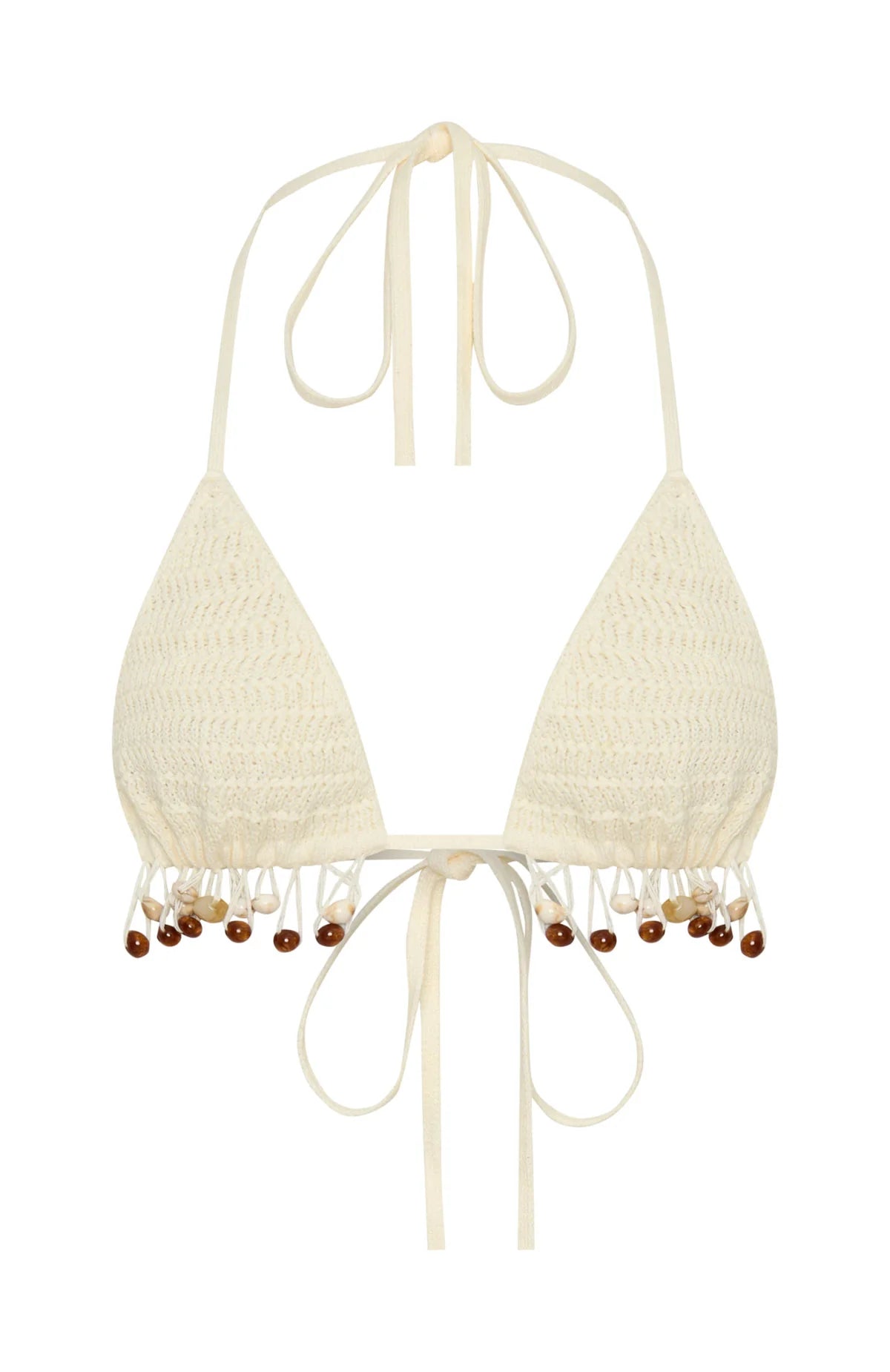 One More Time Crochet Top Off White