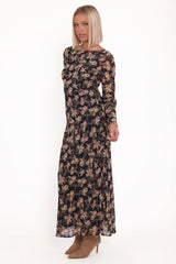 Joran Midi Dress Fired Bloom