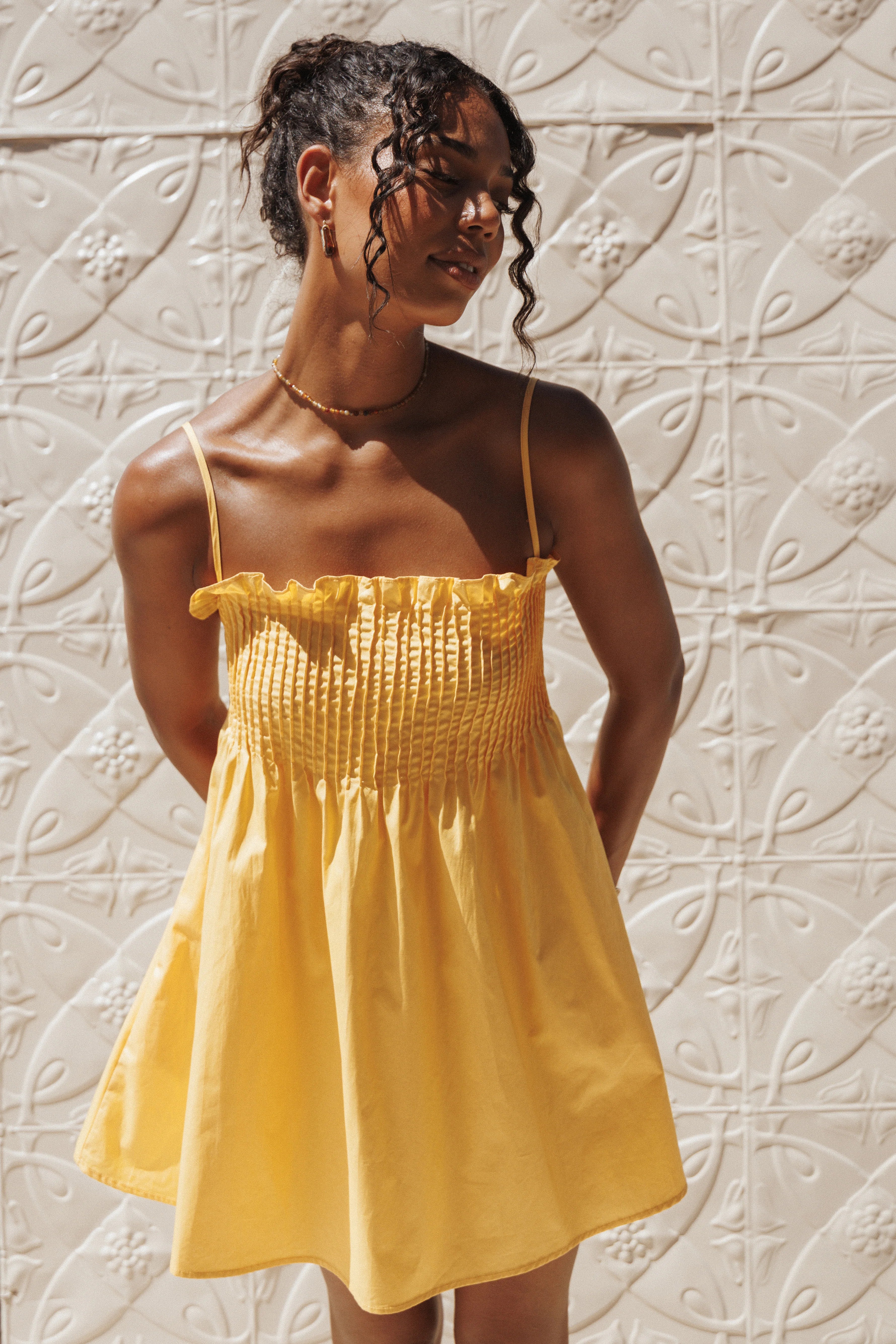 Carson Pleated Mini Dress Mango