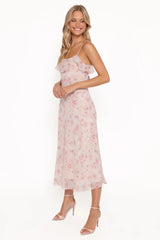 Lizbeth Maxi Dress Pink Mauve Floral