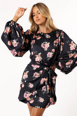 Emillia Dress Dark Floral