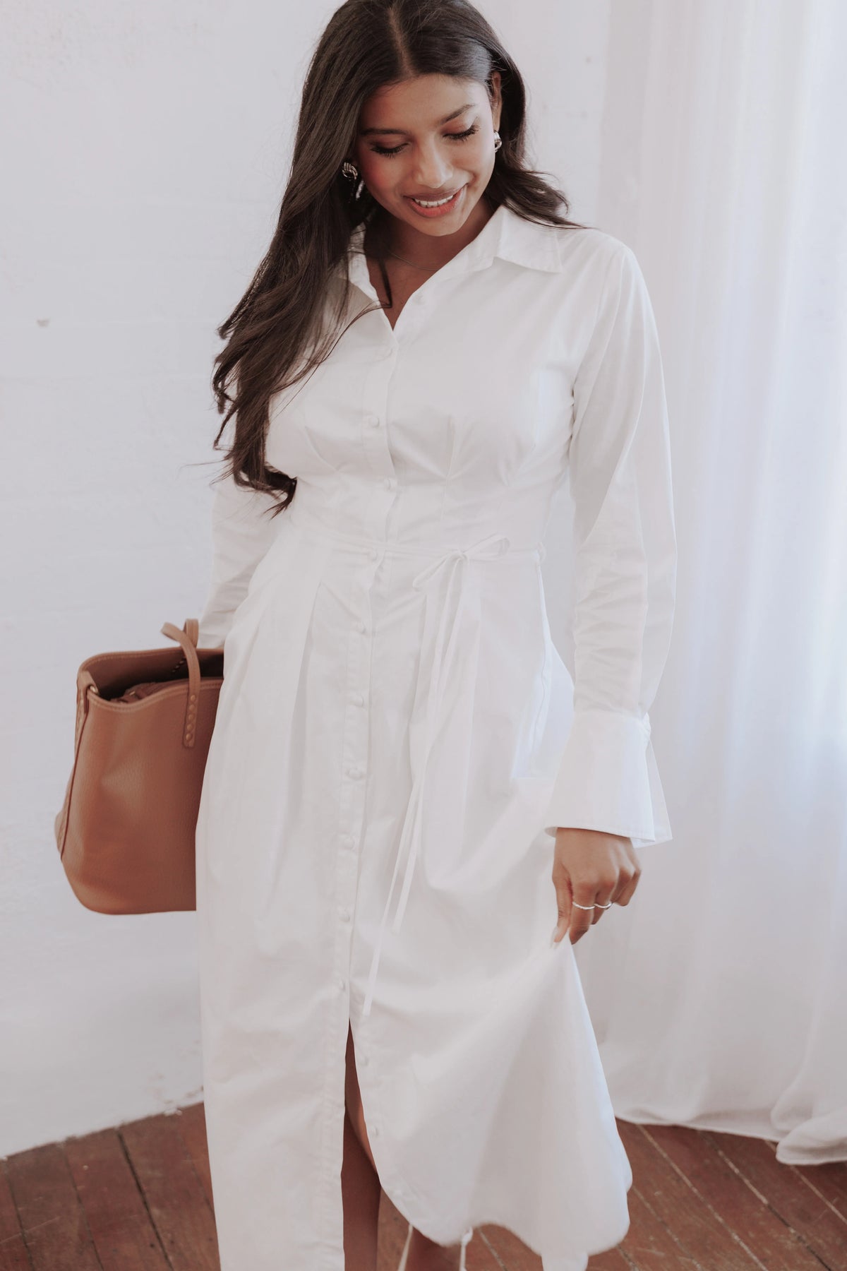 Alexander Shirt Dress Ivory