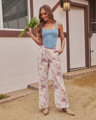 Wild Lover Denim Corset Top