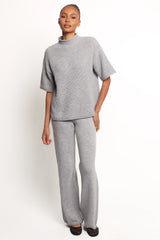 Remii Knit Pant Set Grey