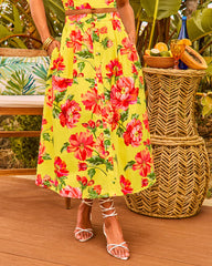 Blossom Sugar Floral Print Maxi Skirt