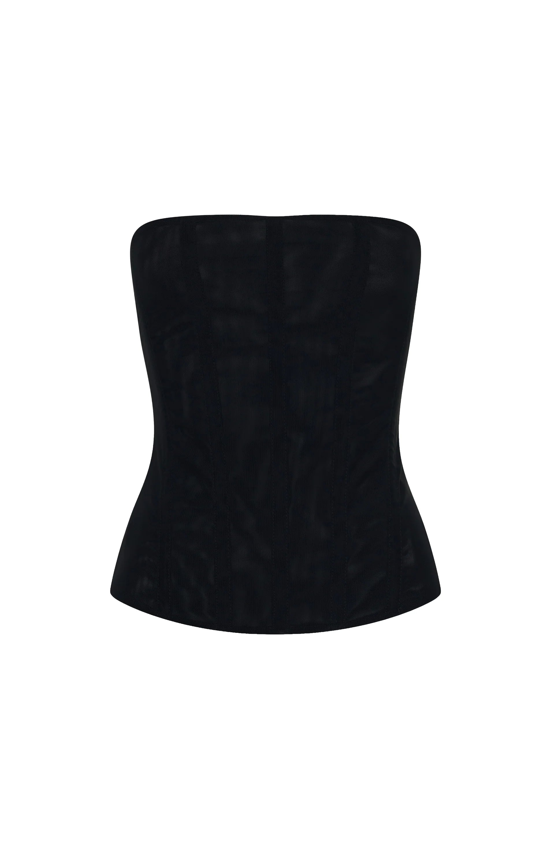 Tell Me A Secret Strapless Bustier Black