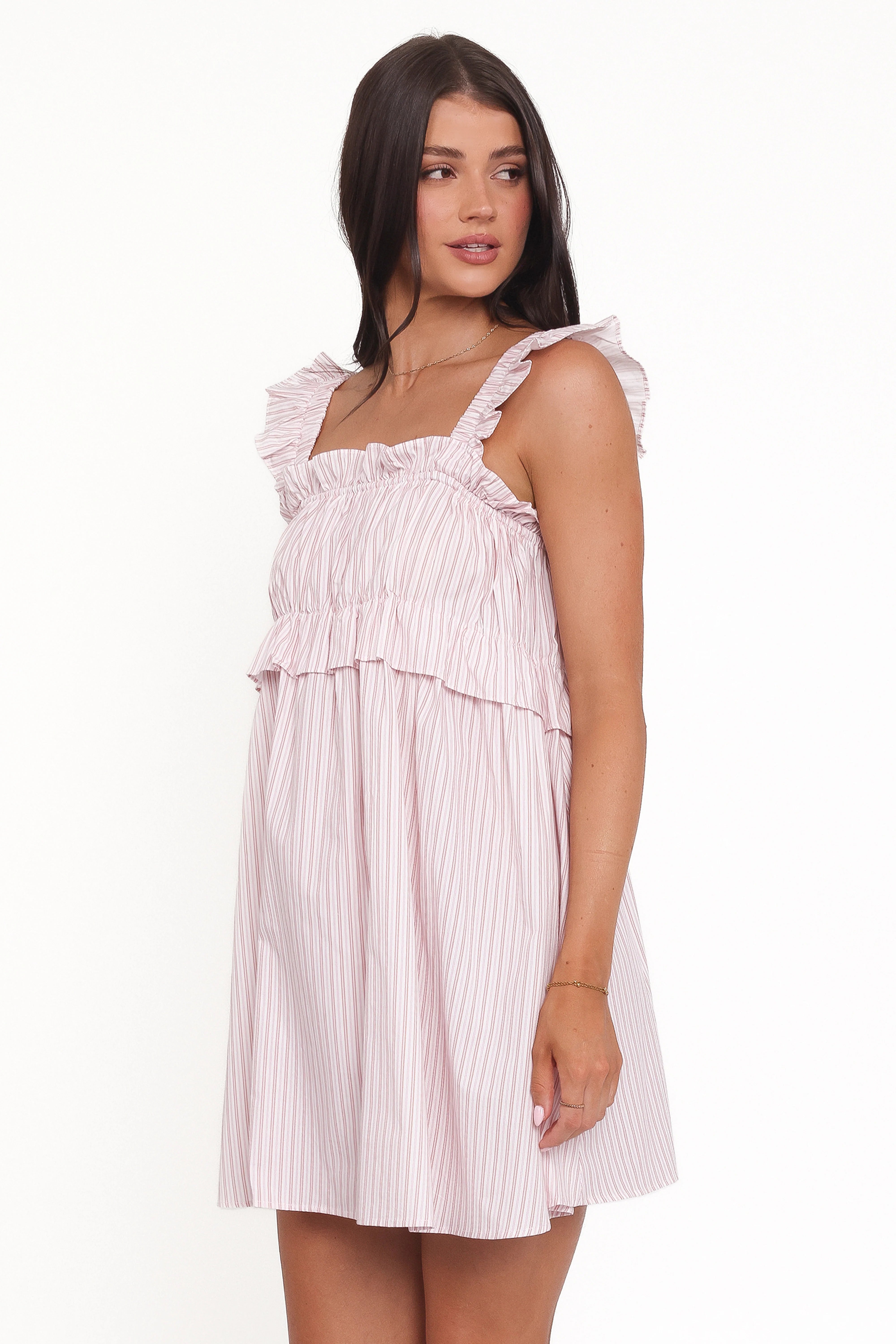 Keonia Mini Dress Pink Stripe