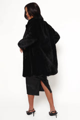 Meeka Faux Fur Jacket Black