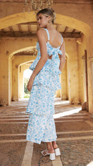 Page Maxi Dress Blue Floral