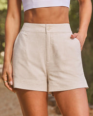 Chesterfield Linen High Rise Shorts