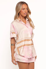 Lara Shorts Pink Print