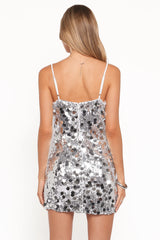 Stella Sequin Mini Dress Silver