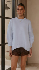 Belle Knit Sweater Blue