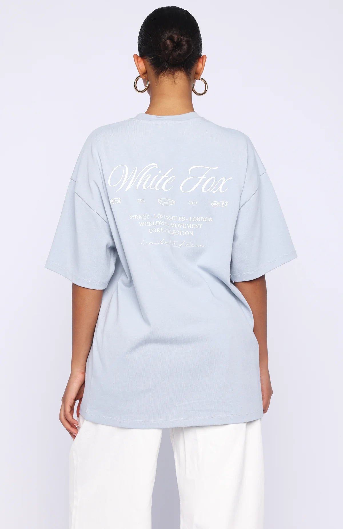 At Second Glance Oversized Tee Light Blue