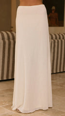 Bayley Knit Top and Skirt Set Cream