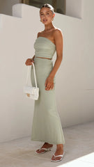 Coda Off Shoulder Top Sage