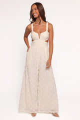 Avella Cutout Jumpsuit White
