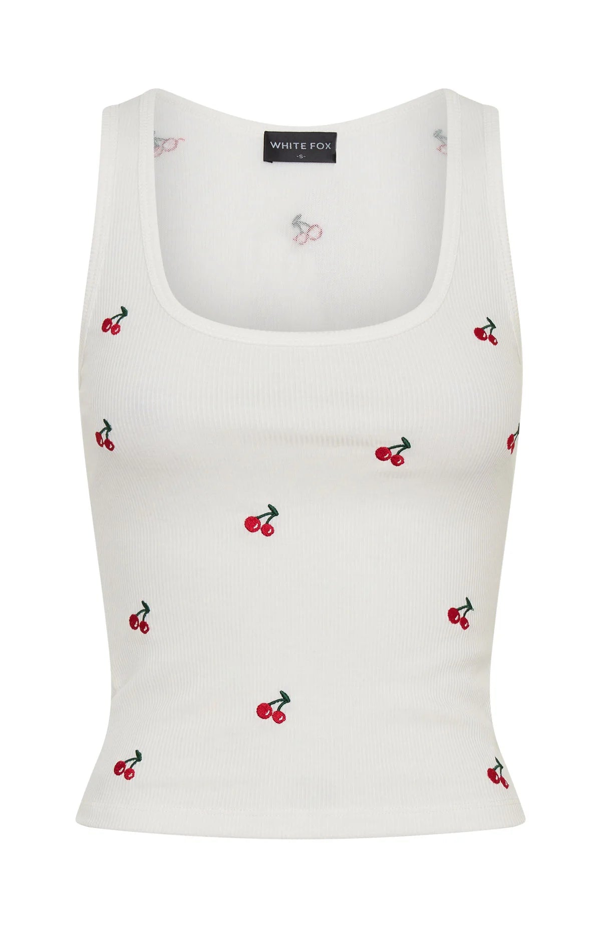 Freshly Picked Ribbed Tank White
