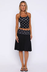 Weve Got That Spark Midi Skirt Black