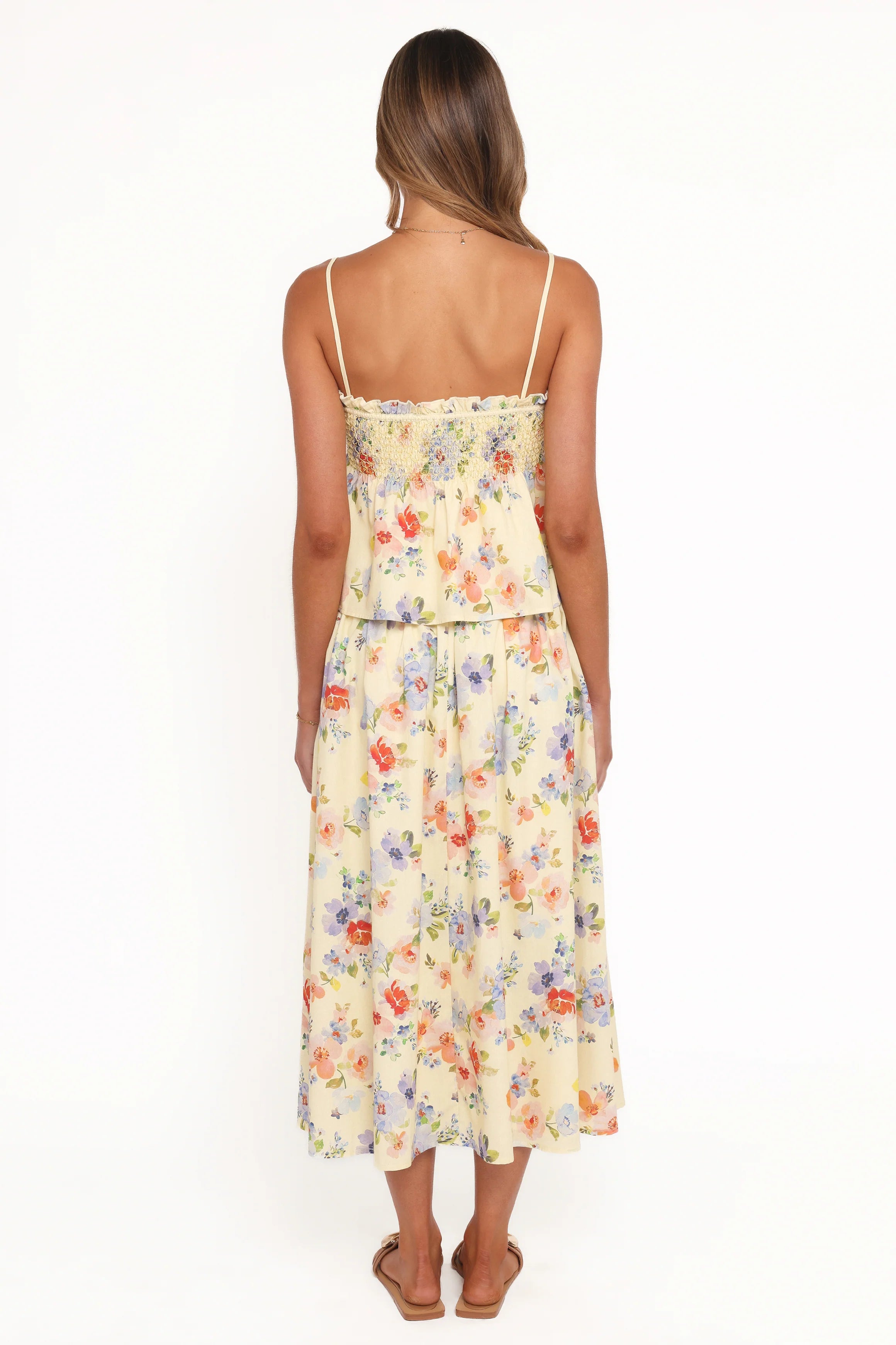 Saskia Maxi Skirt Lemon Floral