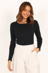 Kya Knit Top Black