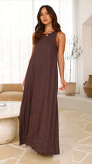 Darcy Maxi Dress Chocolate