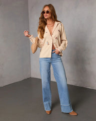 Rimini Embroidered Button Down Top