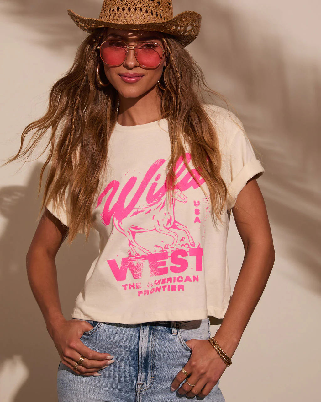 Wild West Cropped Graphic Tee