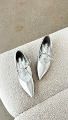 Haruna Ballet Flats Silver Metallic