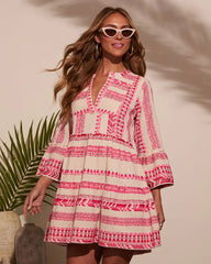 Sonny Abstract Tunic Mini Dress