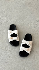 Ailee Sandal Bone Black