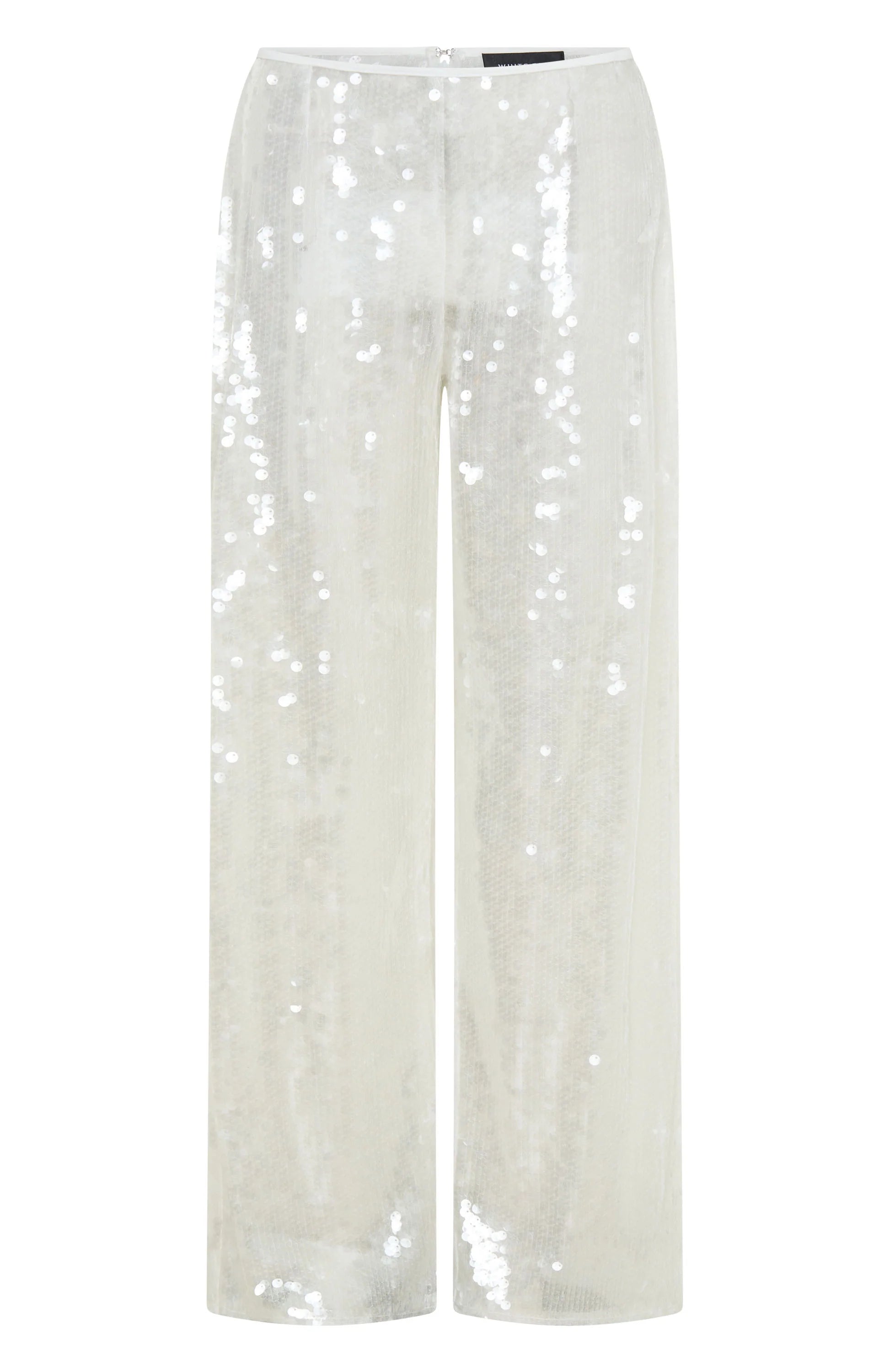 Caught Up In It Sequin Pants White