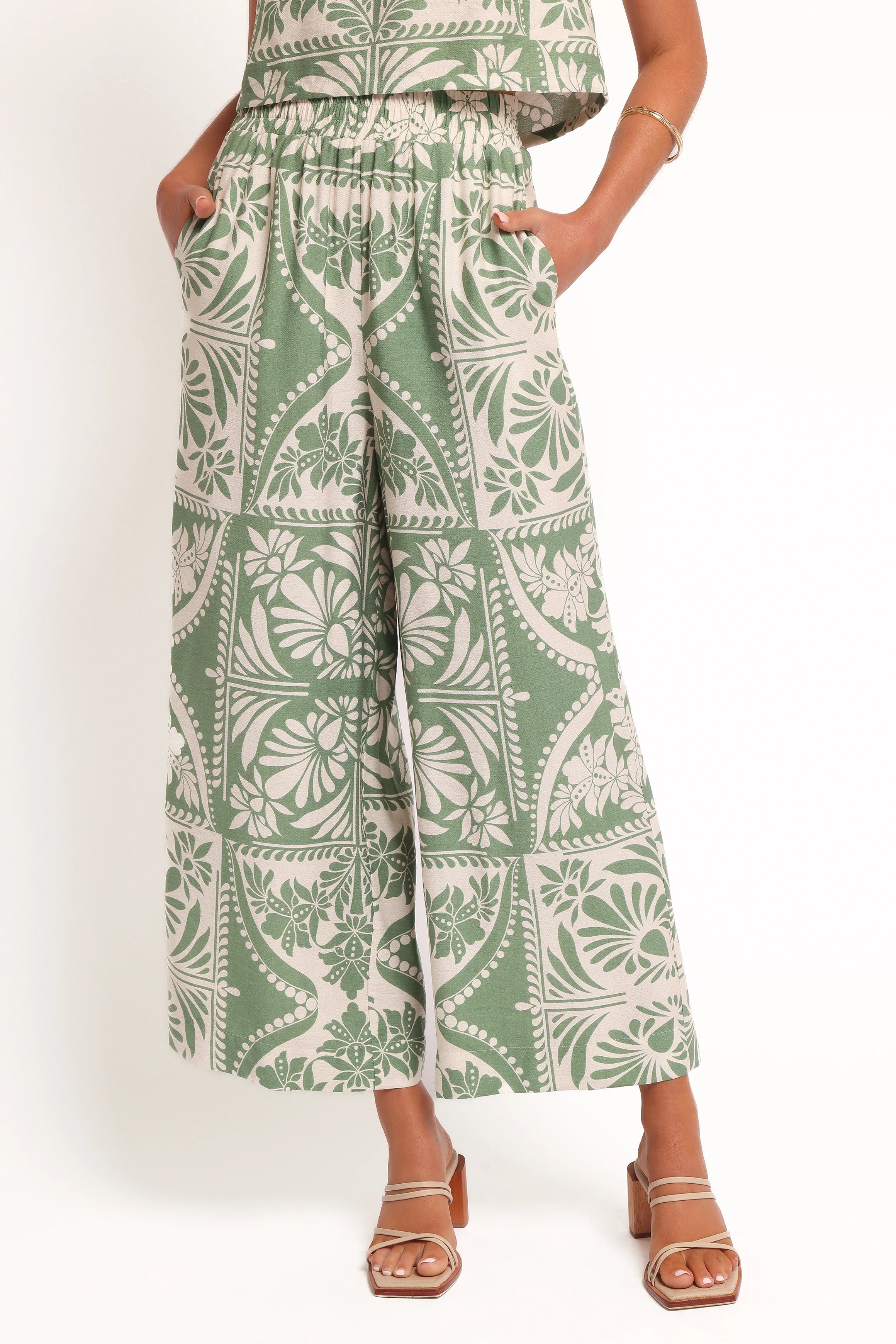 Nevin Pant Green Floral