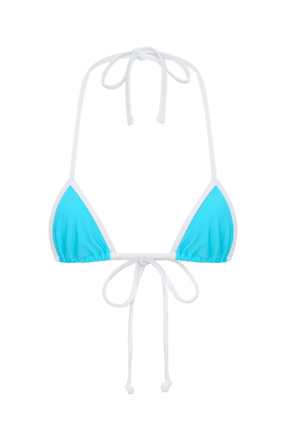 Inka Micro Bikini Top Paradise Blue White