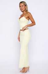 Lemon Squeeze Maxi Skirt Lemon