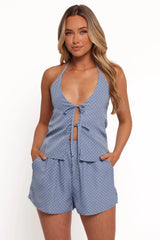 Beau Two Piece Set Blue Dot