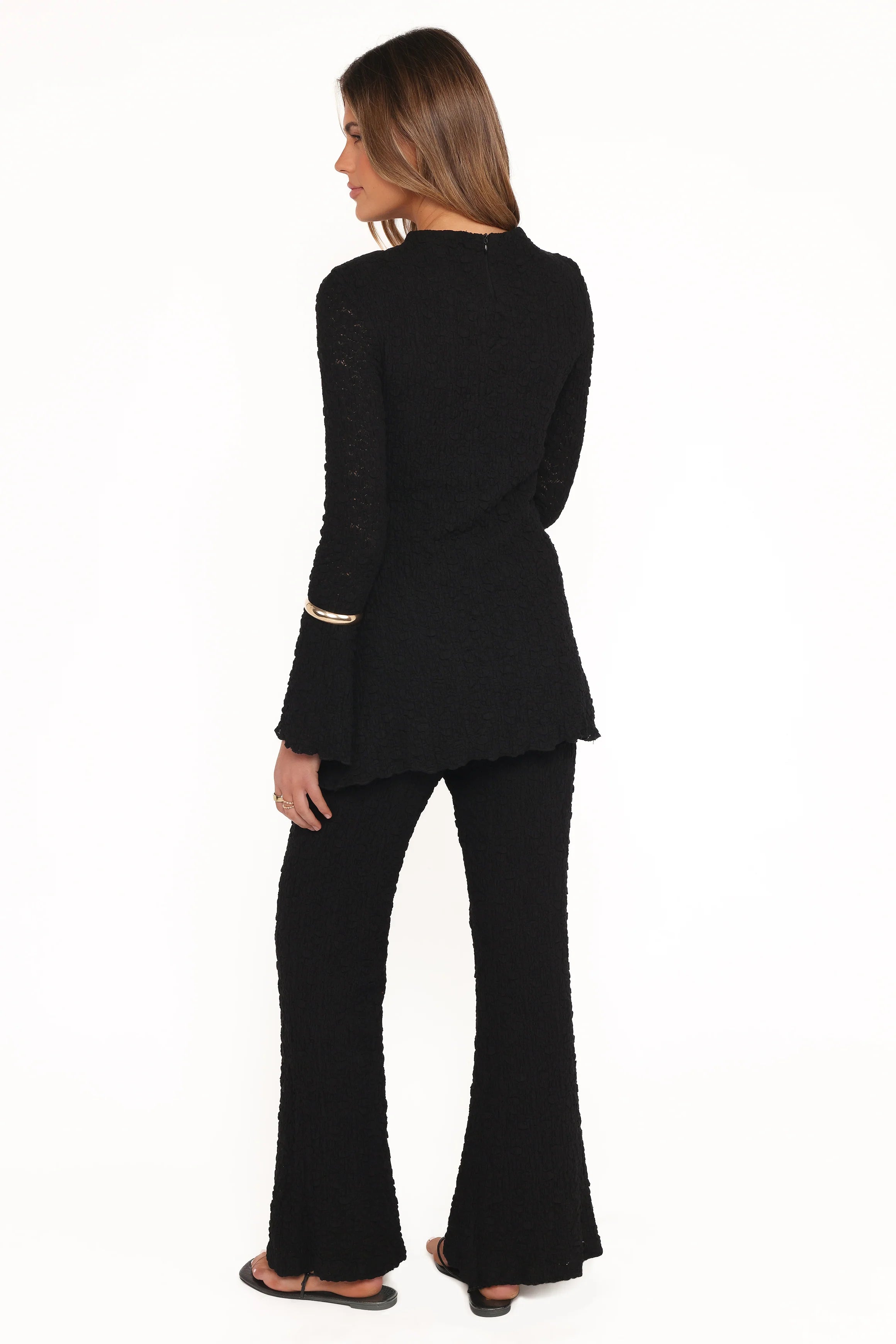 Gracie Lace Pant Set Black