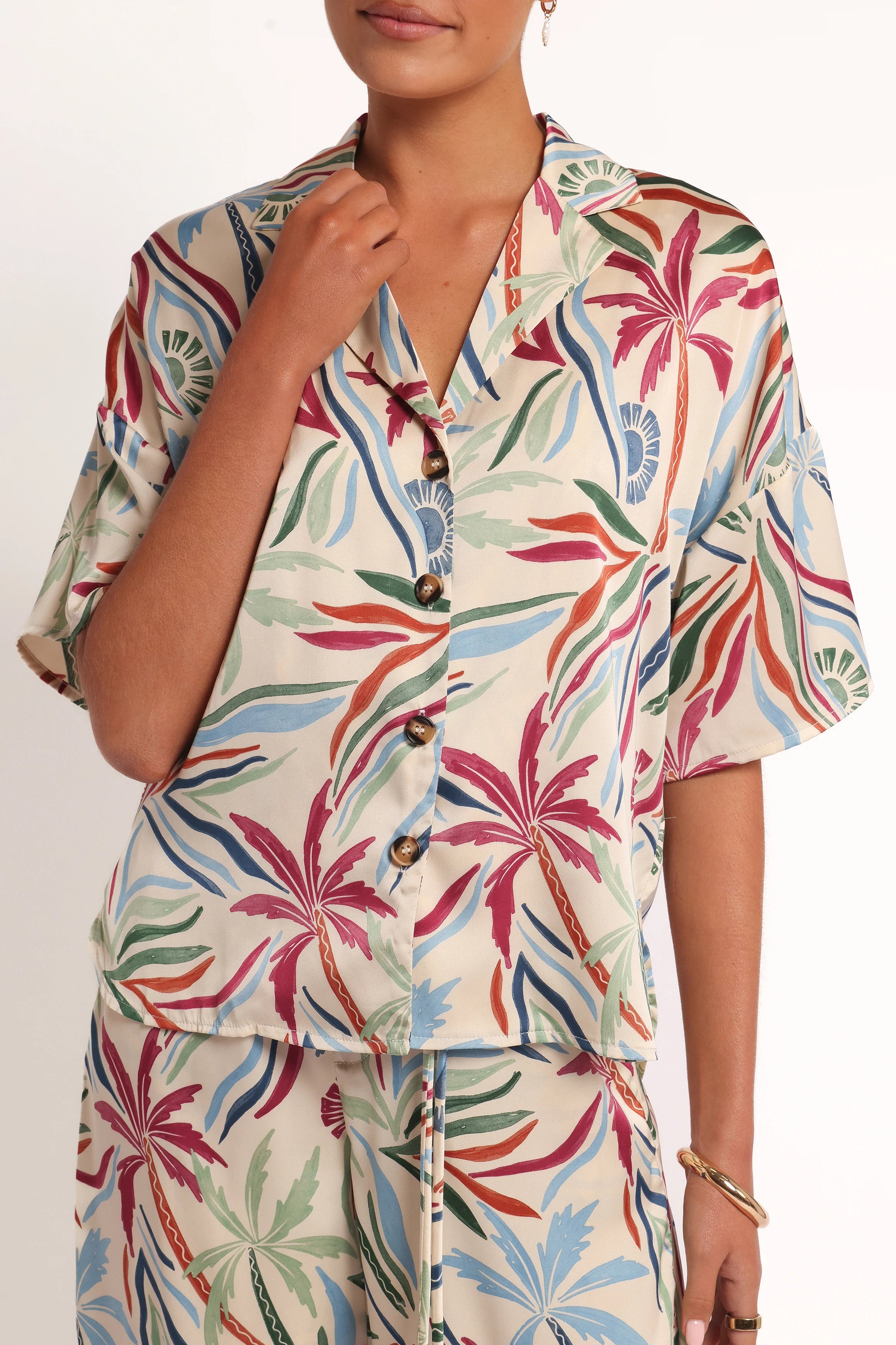 Illoura Short Sleeve Shirt Tahitian Tide