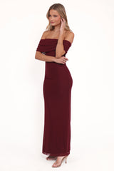 Desirae Maxi Dress Burgundy