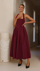 Kristen Maxi Dress Wine