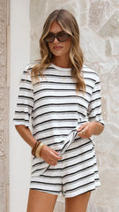 Scout Top White Stripe