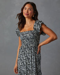 Fables Tiered Smocked Maxi Dress