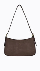 Lilu Shoulder Bag Choc Suede