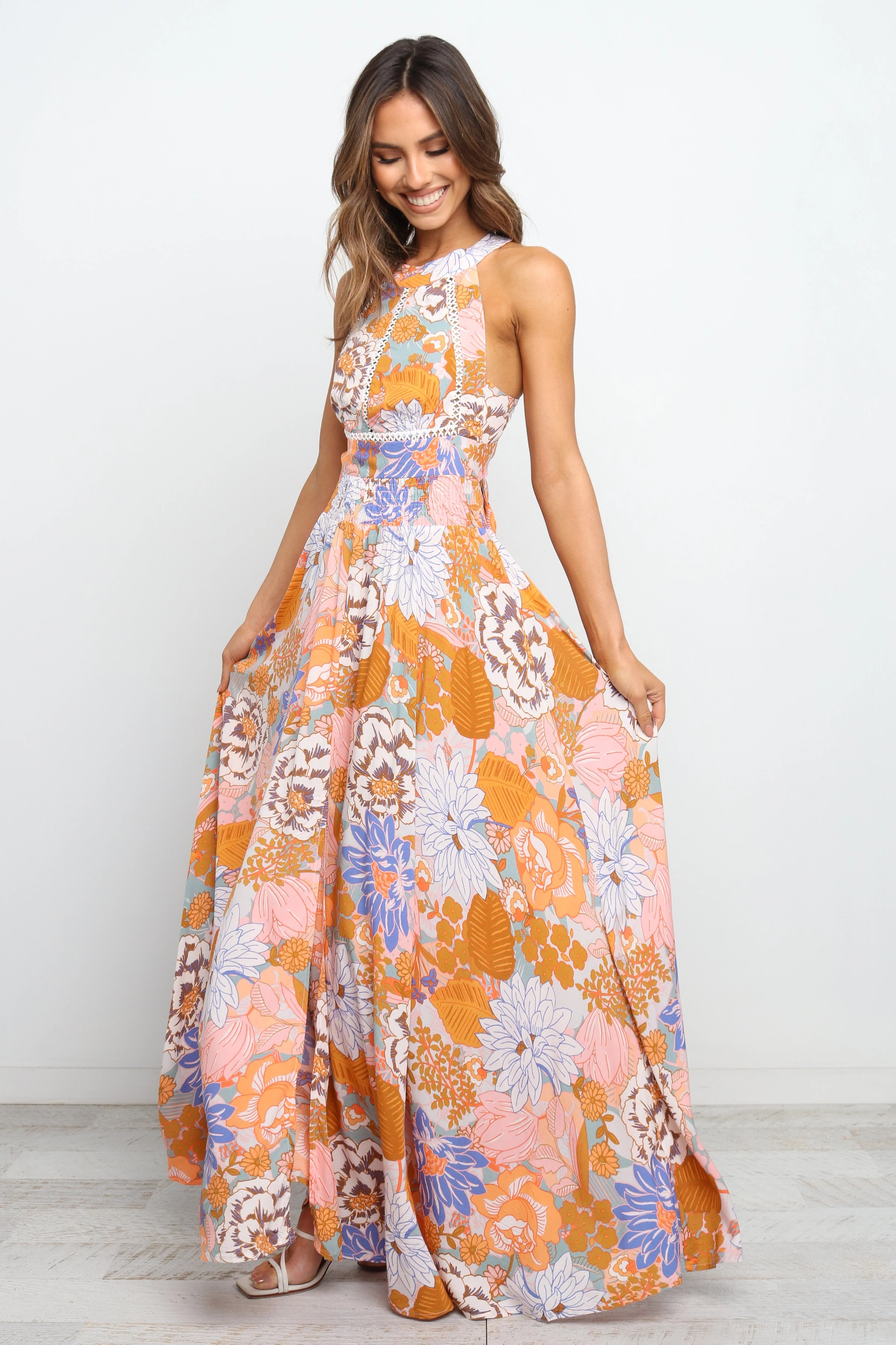 Newell Dress Orange