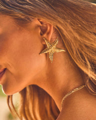 Paradise Tide Starfish Stud Earrings
