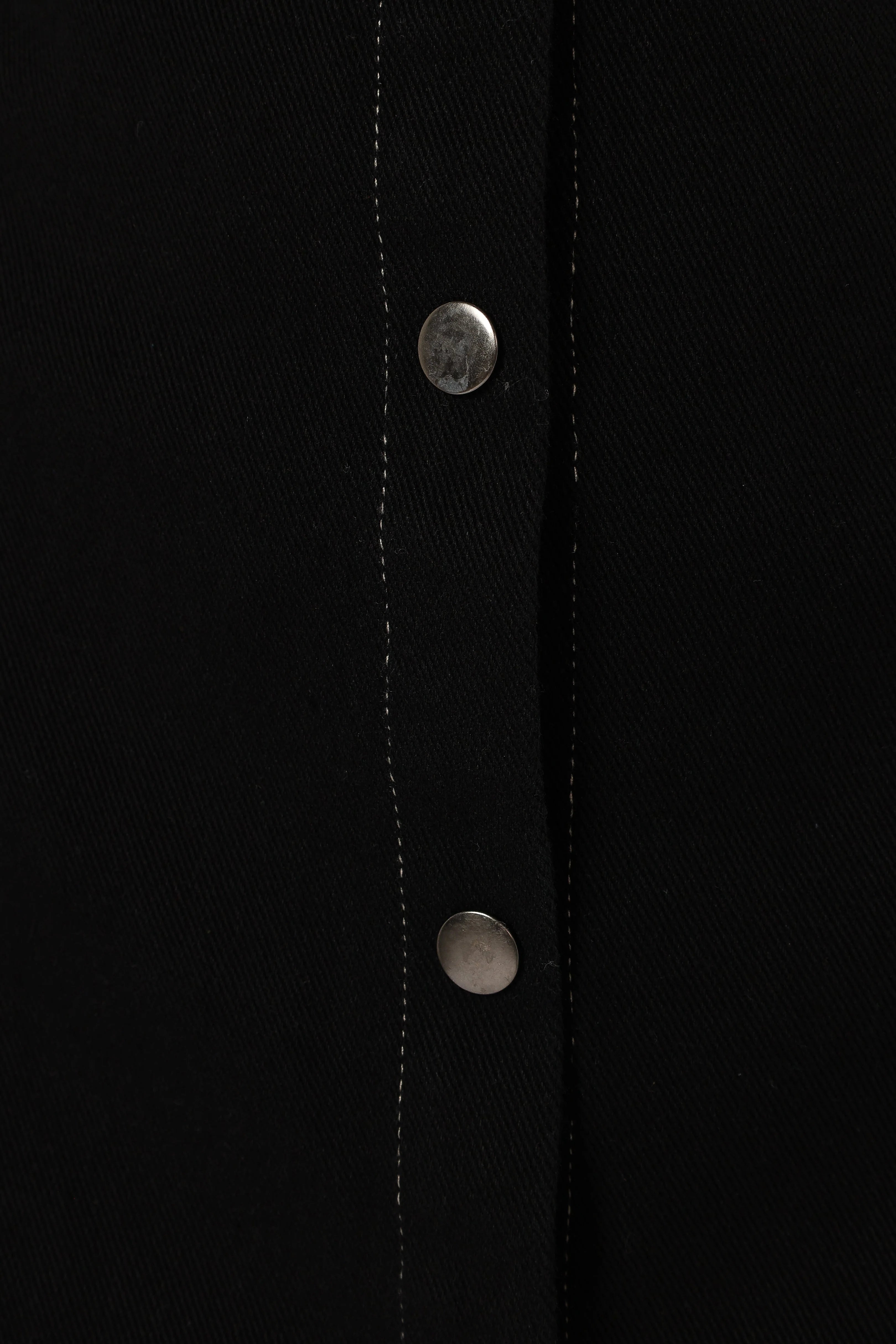 Hailey Denim Mini Dress Black